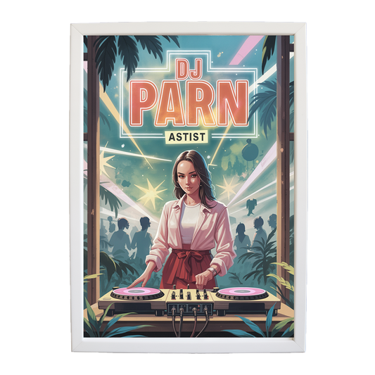 Electric Visual Rhythm Composition wall art print by Music Stag ASTIST — DJ Parn #120