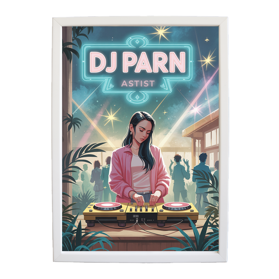 Minimalist Soundscape wall art print by Music Stag ASTIST — DJ Parn #122