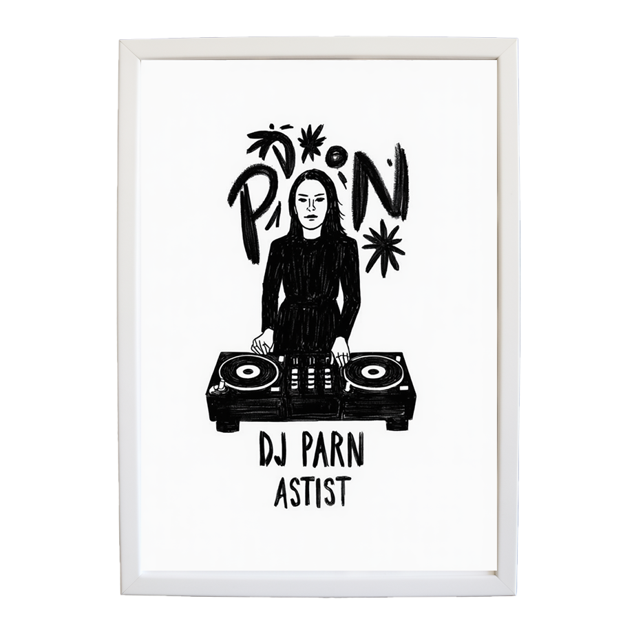 Abstract Soundscape wall art print by Music Stag ASTIST — DJ Parn #124
