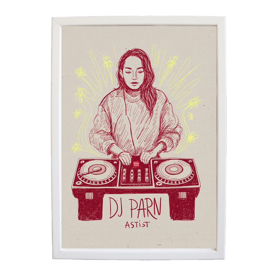 Contemporary DJ Poster wall art print by Music Stag ASTIST — DJ Parn #12