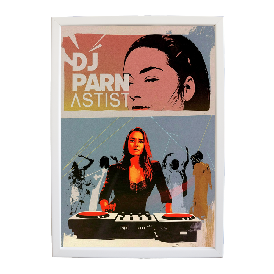 Rhythmic Bassline Sketch wall art print by Music Stag ASTIST — DJ Parn #137