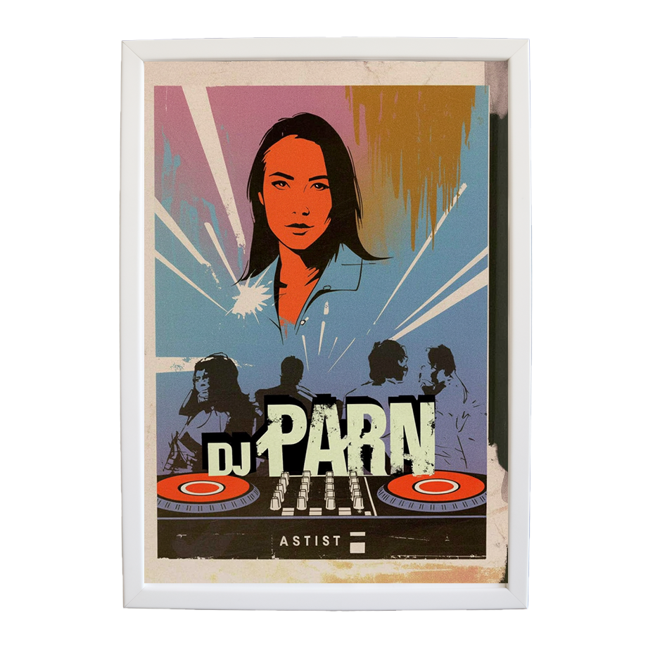 Prismatic Echo Study Map wall art print by Music Stag ASTIST — DJ Parn #140