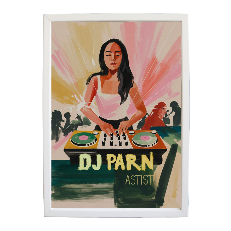 Nocturnal DJ Poster wall art print by Music Stag ASTIST — DJ Parn #14