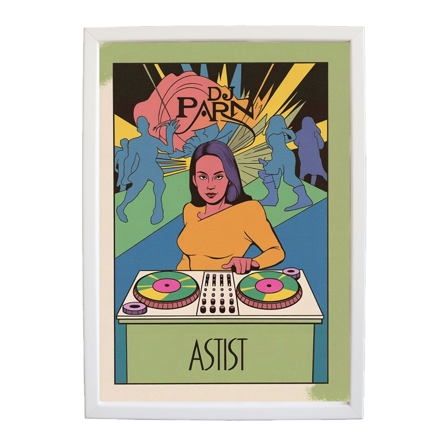 Chromatic Melody Map wall art print by Music Stag ASTIST — DJ Parn #17