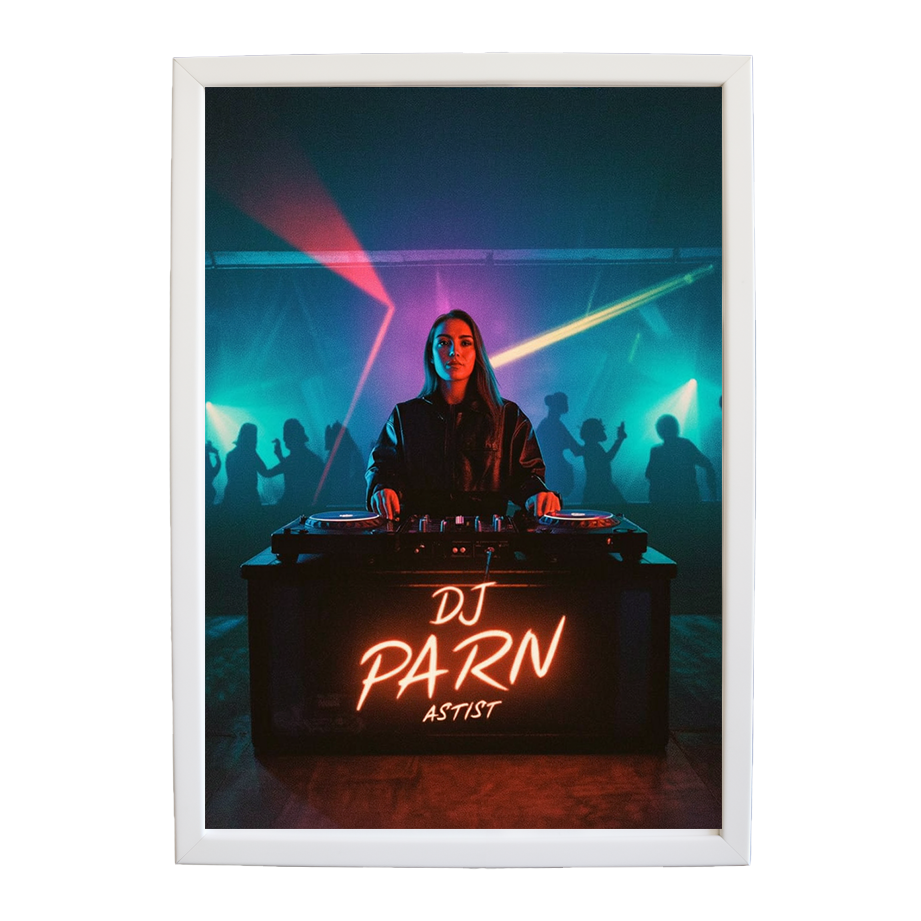 Minimalist Music Artwork Study wall art print by Music Stag ASTIST — DJ Parn #19