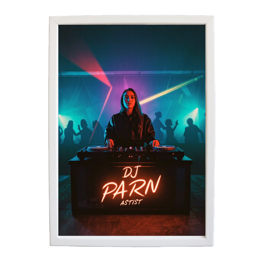 Minimalist Music Artwork Study wall art print by Music Stag ASTIST — DJ Parn #19