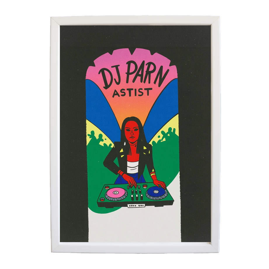 Electric Composition wall art print by Music Stag ASTIST — DJ Parn #1