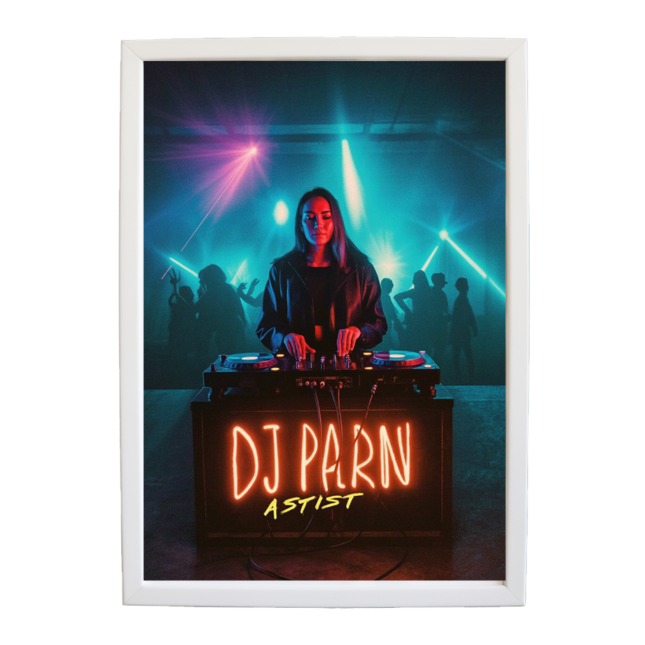 Expressive EDM Canvas wall art print by Music Stag ASTIST — DJ Parn #20