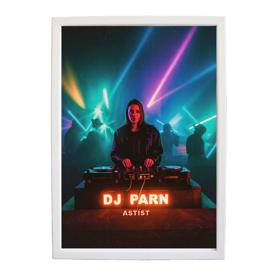 Electric Nightscape wall art print by Music Stag ASTIST — DJ Parn #21