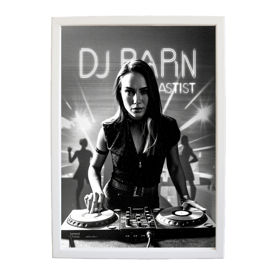 Neon Echo Study wall art print by Music Stag ASTIST — DJ Parn #24