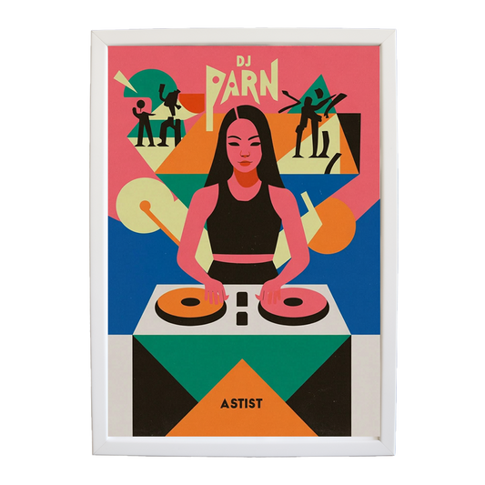 Textured Composition wall art print by Music Stag ASTIST — DJ Parn #33