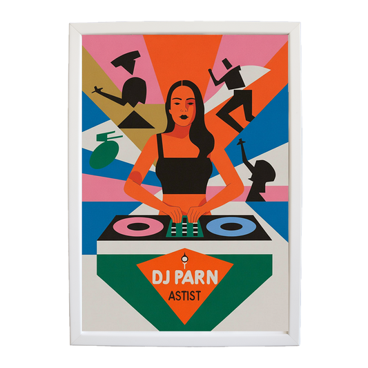 Nocturnal DJ Poster Poster wall art print by Music Stag ASTIST — DJ Parn #35