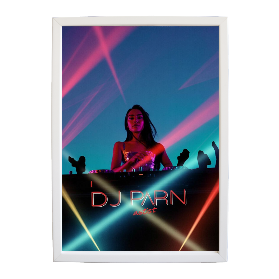 Luminous Sound Form wall art print by Music Stag ASTIST — DJ Parn #38