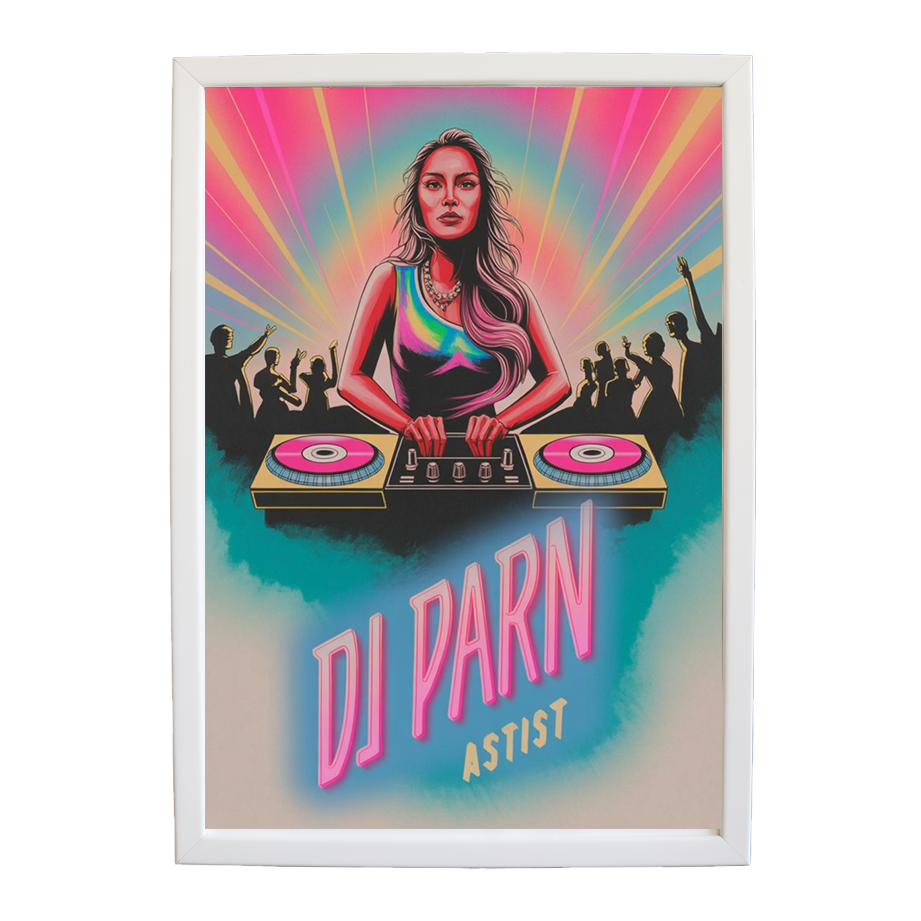 Minimalist Sound Form wall art print by Music Stag ASTIST — DJ Parn #41