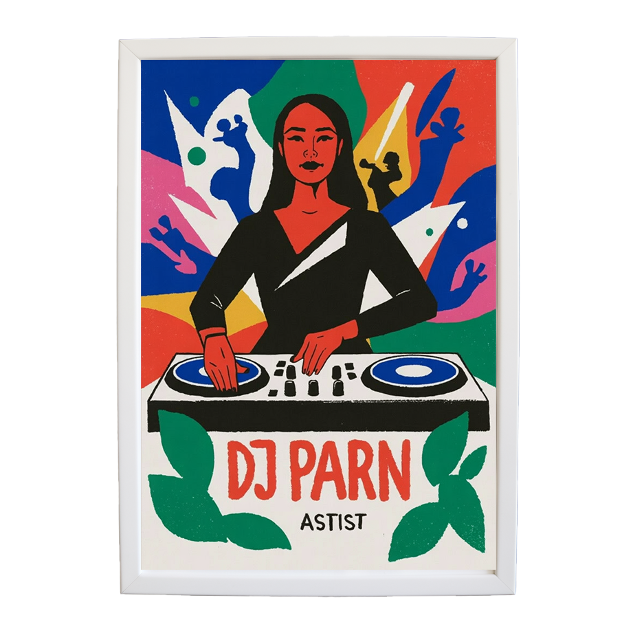 Contemporary EDM Canvas Composition wall art print by Music Stag ASTIST — DJ Parn #45