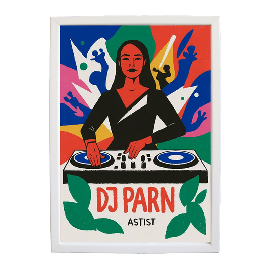 Contemporary EDM Canvas Composition wall art print by Music Stag ASTIST — DJ Parn #45