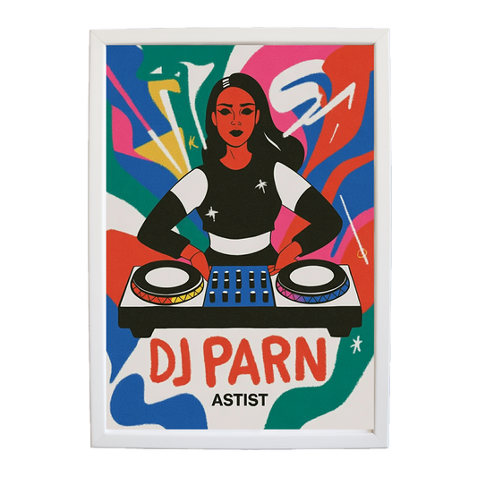 Chromatic DJ Poster Map wall art print by Music Stag ASTIST — DJ Parn #47