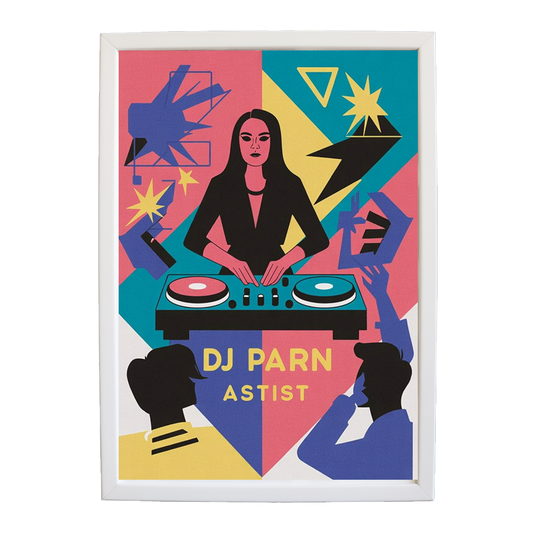 Rhythmic Melody Map Poster wall art print by Music Stag ASTIST — DJ Parn #49