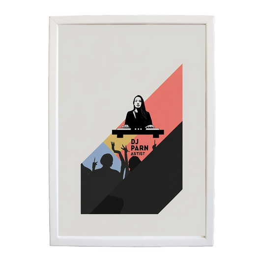 Nocturnal Melody Map Poster wall art print by Music Stag ASTIST — DJ Parn #52