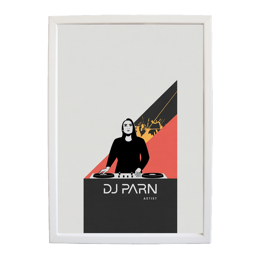 Neon EDM Canvas wall art print by Music Stag ASTIST — DJ Parn #53