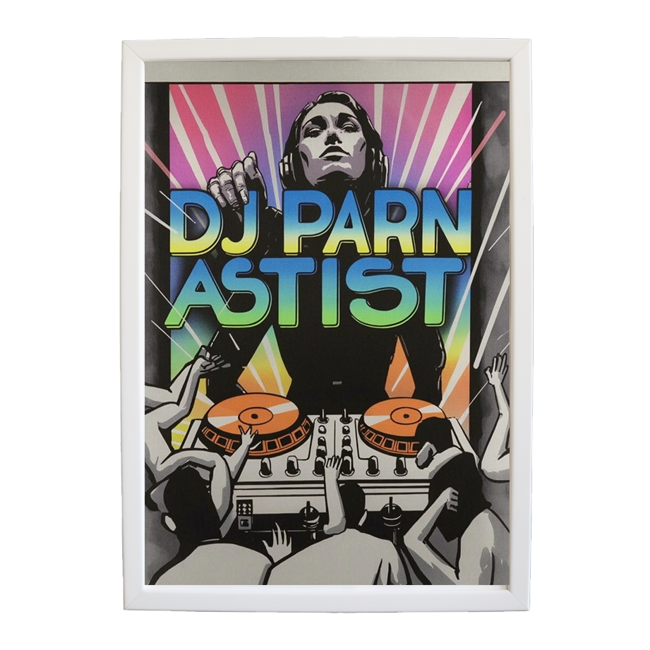 Vibrant Music Artwork wall art print by Music Stag ASTIST — DJ Parn #58