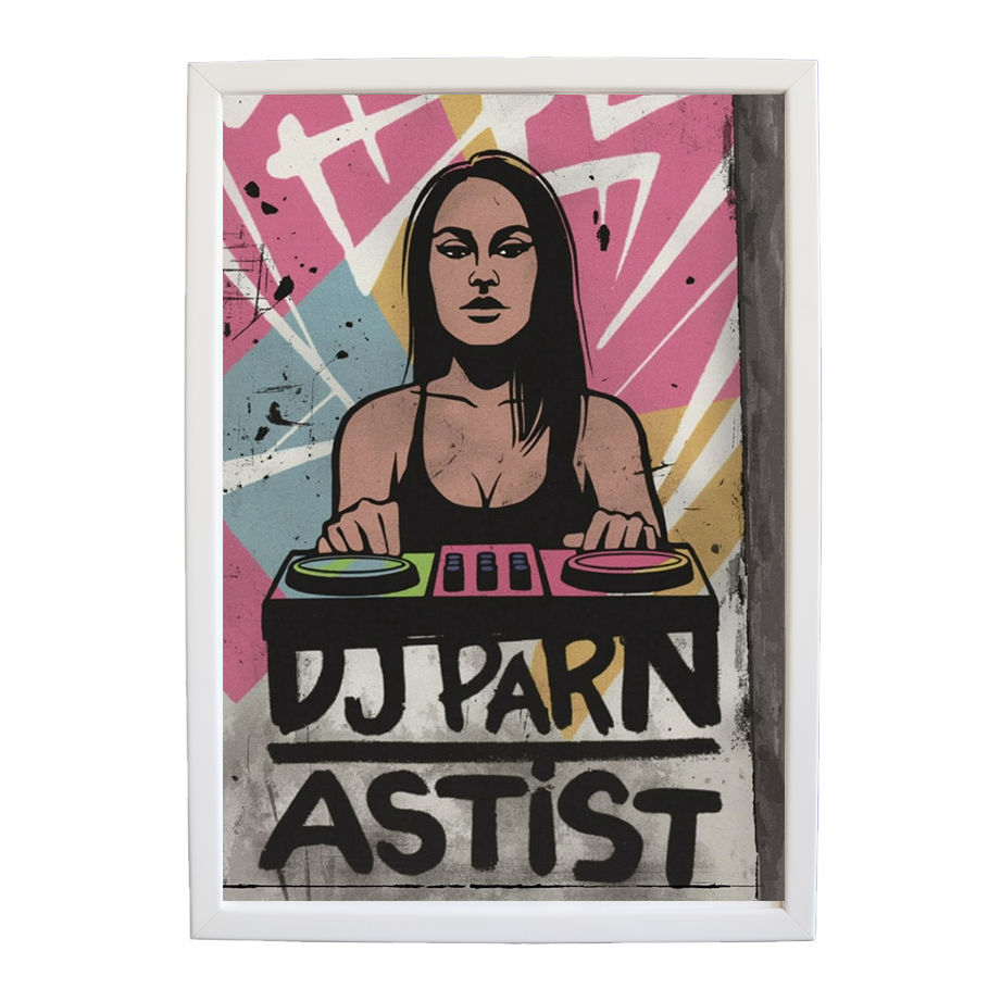 Fluid Bassline Sketch Map wall art print by Music Stag ASTIST — DJ Parn #62