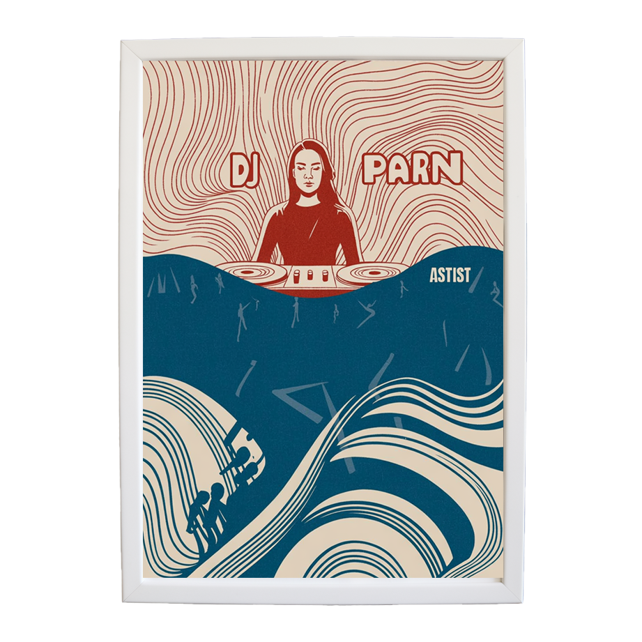 Nocturnal Composition wall art print by Music Stag ASTIST — DJ Parn #6