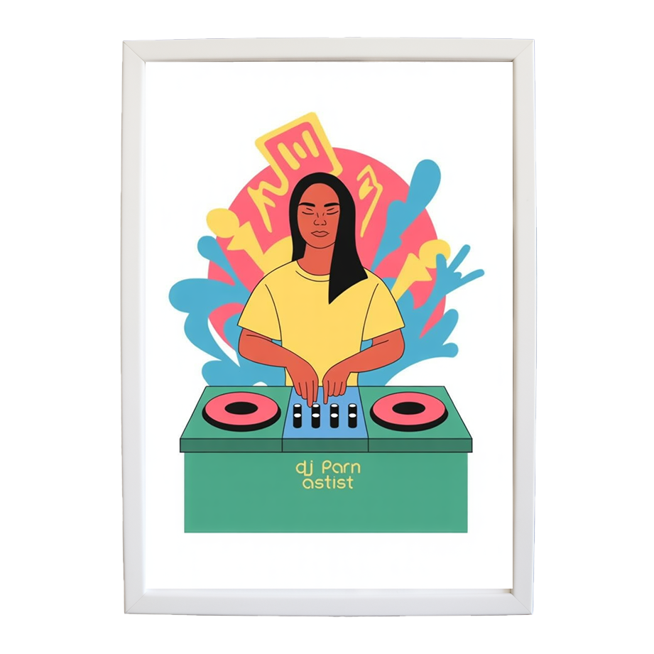 Luminous DJ Poster wall art print by Music Stag ASTIST — DJ Parn #75