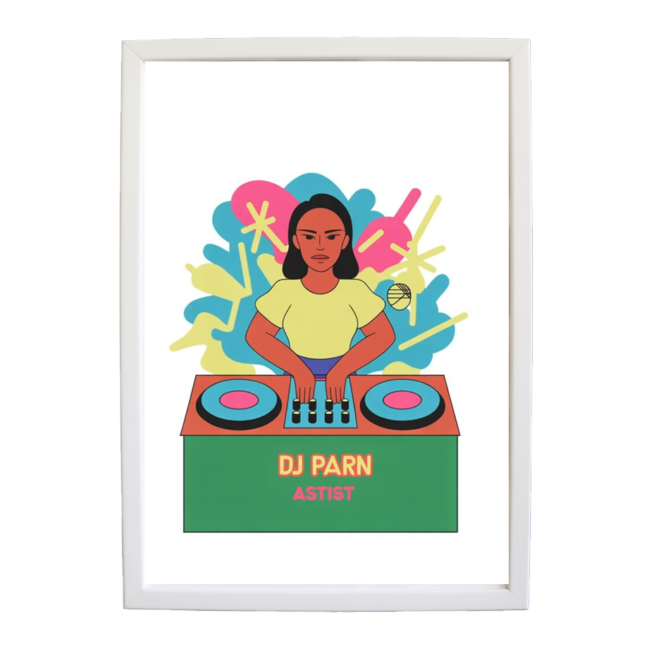 Abstract Echo Study wall art print by Music Stag ASTIST — DJ Parn #76