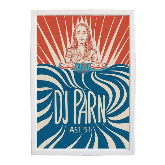 Dynamic EDM Canvas wall art print by Music Stag ASTIST — DJ Parn #7