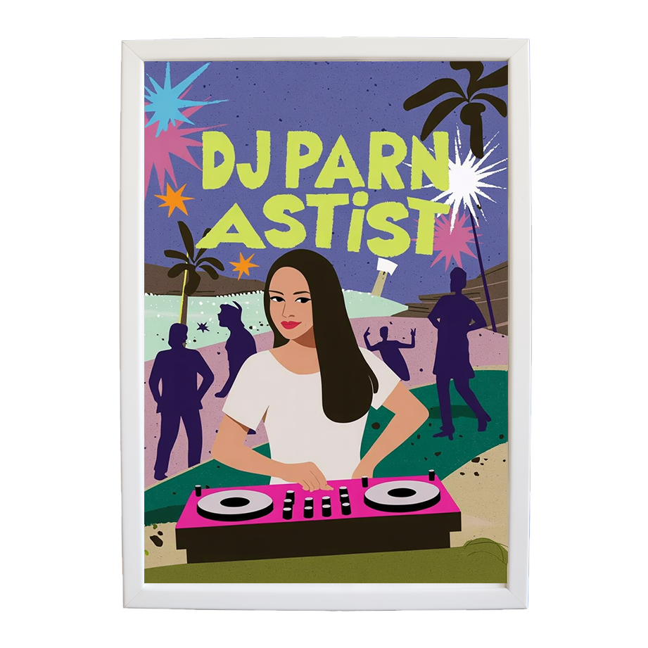 Neon Soundscape wall art print by Music Stag ASTIST — DJ Parn #8
