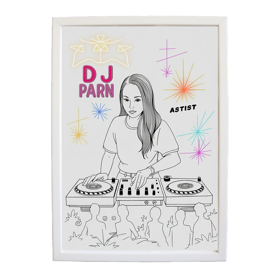 Electric Nightscape wall art print by Music Stag ASTIST — DJ Parn #95
