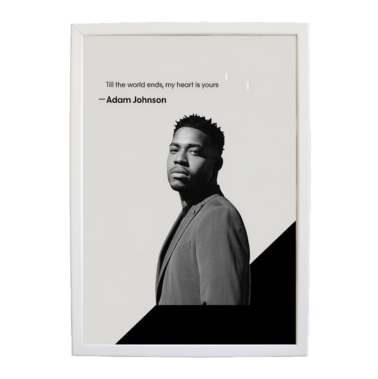 Adam Johnson 'Till The World Ends, My Heart Is Yours' art print #104 — music-inspired wall decor by Music Stag