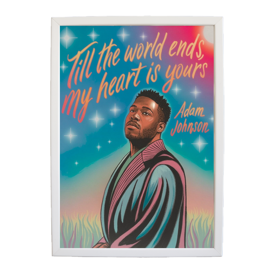 Adam Johnson 'Till The World Ends, My Heart Is Yours' art print #114 — music-inspired wall decor by Music Stag