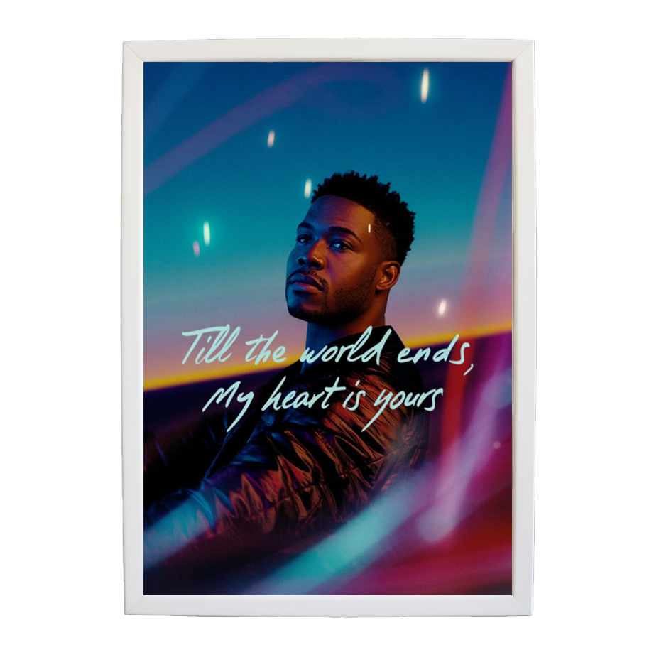 Adam Johnson 'Till The World Ends, My Heart Is Yours' art print #115 — music-inspired wall decor by Music Stag