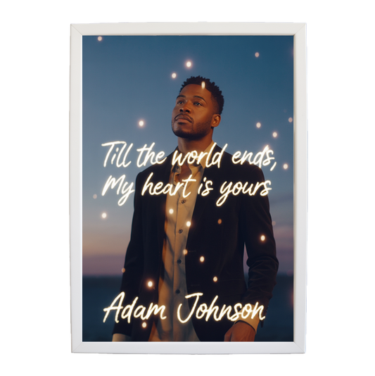 Adam Johnson 'Till The World Ends, My Heart Is Yours' art print #11 — music-inspired wall decor by Music Stag