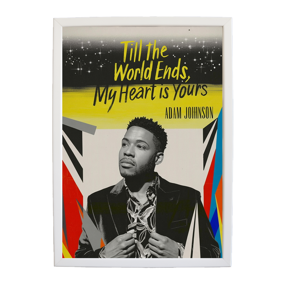 Adam Johnson 'Till The World Ends, My Heart Is Yours' art print #123 — music-inspired wall decor by Music Stag