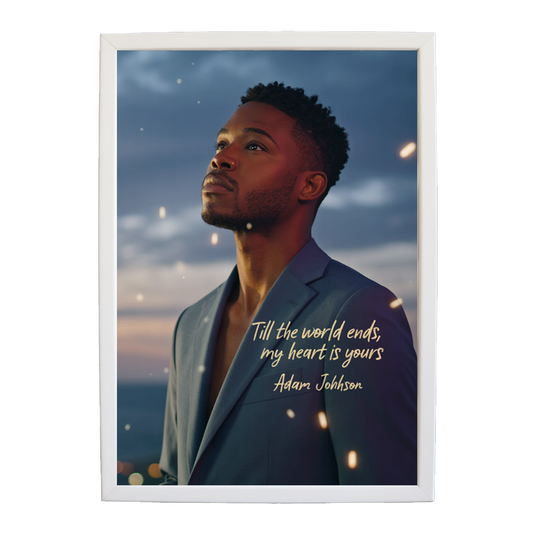 Adam Johnson 'Till The World Ends, My Heart Is Yours' art print #12 — music-inspired wall decor by Music Stag