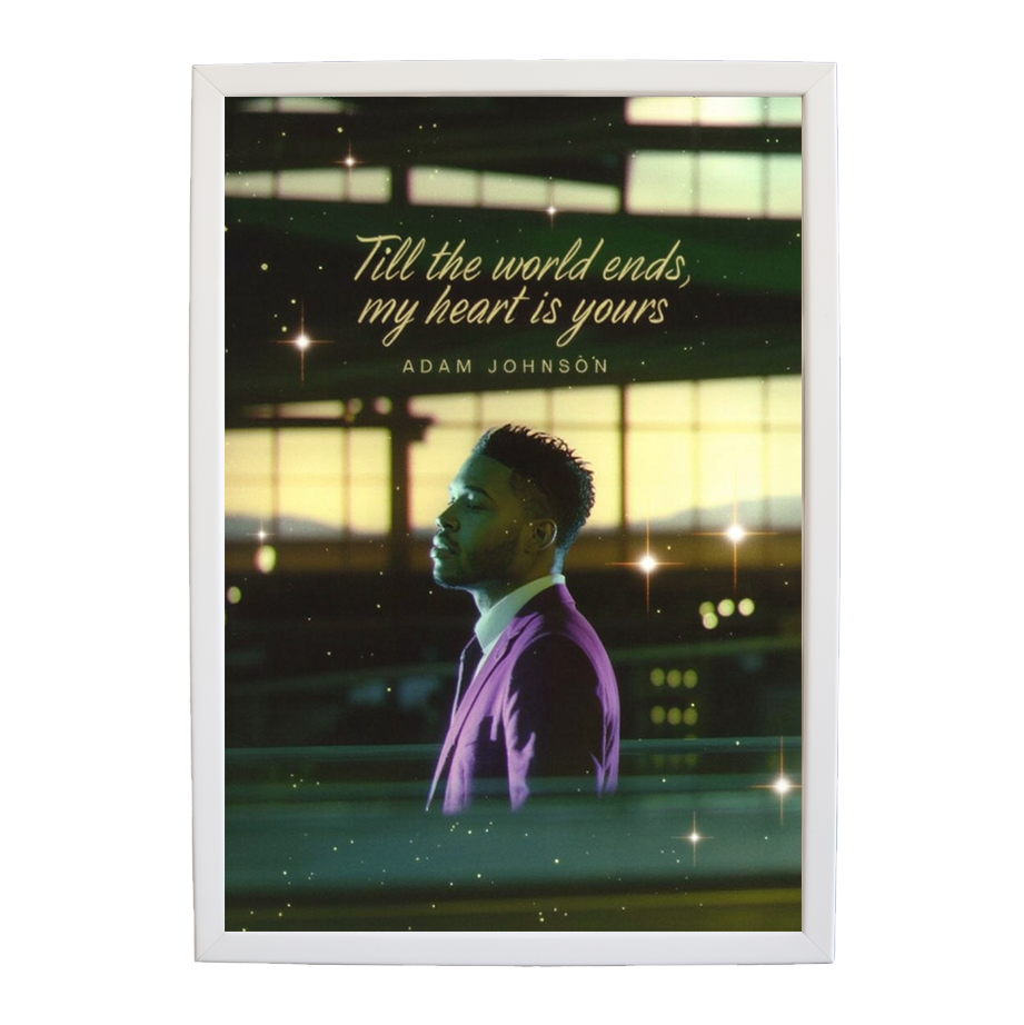 Adam Johnson 'Till The World Ends, My Heart Is Yours' art print #13 — music-inspired wall decor by Music Stag