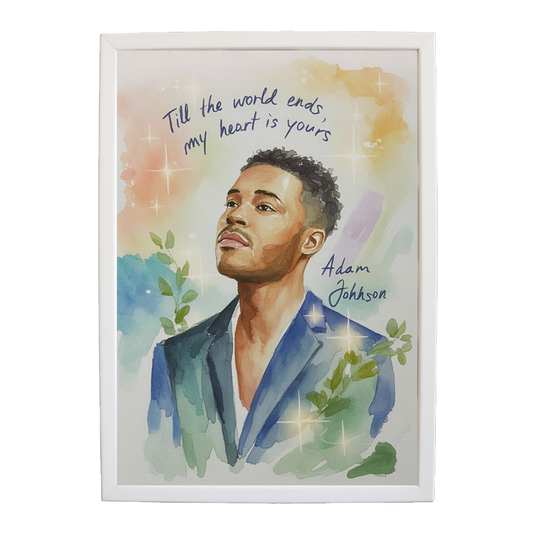 Adam Johnson 'Till The World Ends, My Heart Is Yours' art print #16 — music-inspired wall decor by Music Stag