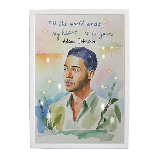 Adam Johnson 'Till The World Ends, My Heart Is Yours' art print #17 — music-inspired wall decor by Music Stag