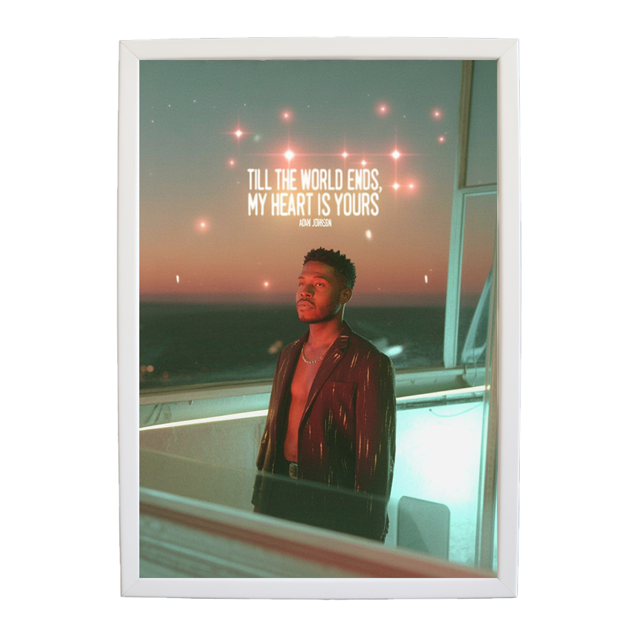 Adam Johnson 'Till The World Ends, My Heart Is Yours' art print #20 — music-inspired wall decor by Music Stag