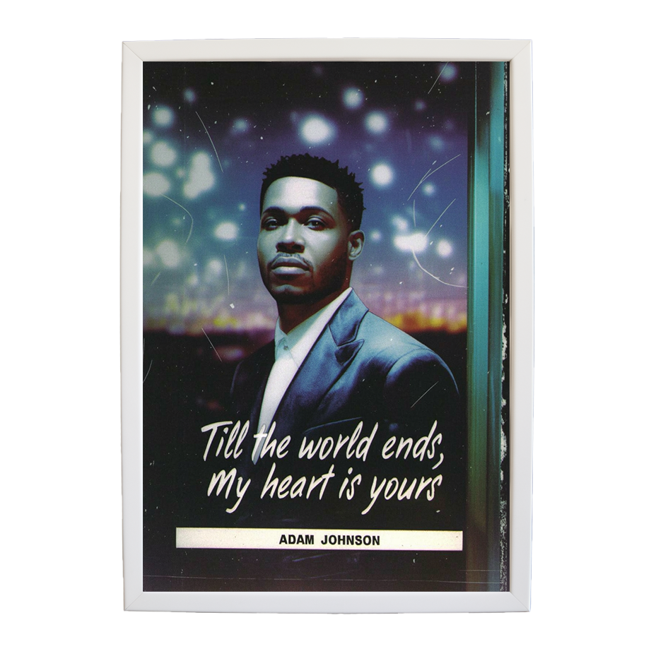 Adam Johnson 'Till The World Ends, My Heart Is Yours' art print #23 — music-inspired wall decor by Music Stag
