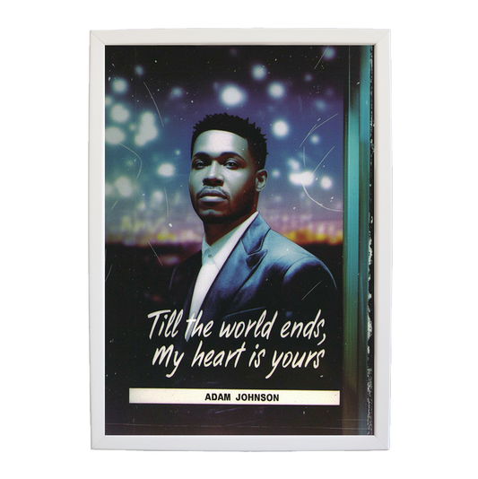 Adam Johnson 'Till The World Ends, My Heart Is Yours' art print #23 — music-inspired wall decor by Music Stag