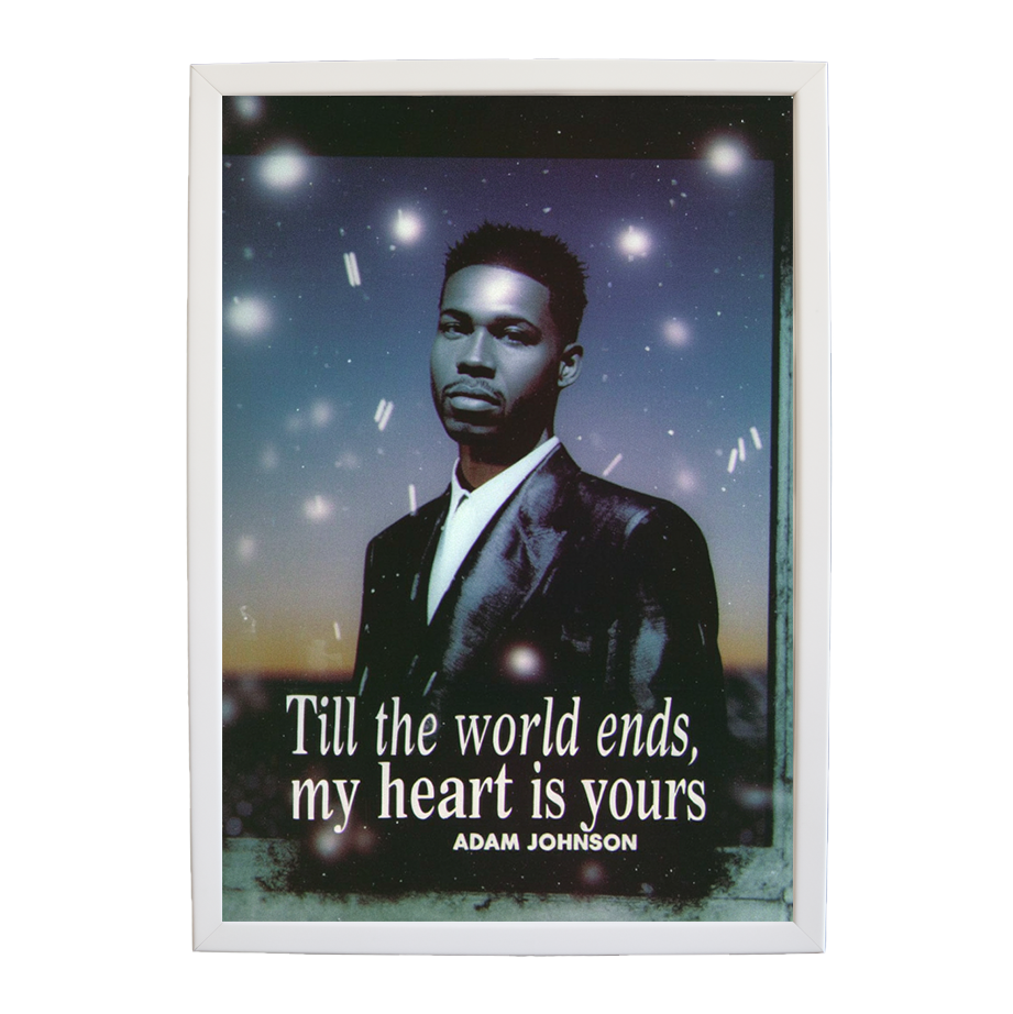 Adam Johnson 'Till The World Ends, My Heart Is Yours' art print #24 — music-inspired wall decor by Music Stag