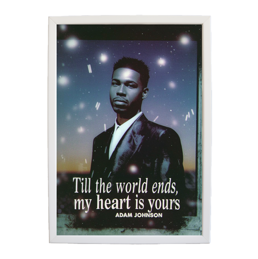 Adam Johnson 'Till The World Ends, My Heart Is Yours' art print #24 — music-inspired wall decor by Music Stag