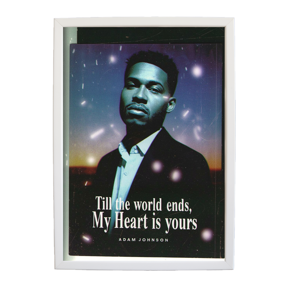 Adam Johnson 'Till The World Ends, My Heart Is Yours' art print #25 — music-inspired wall decor by Music Stag