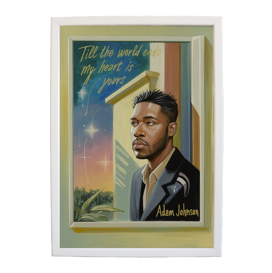 Adam Johnson 'Till The World Ends, My Heart Is Yours' art print #32 — music-inspired wall decor by Music Stag