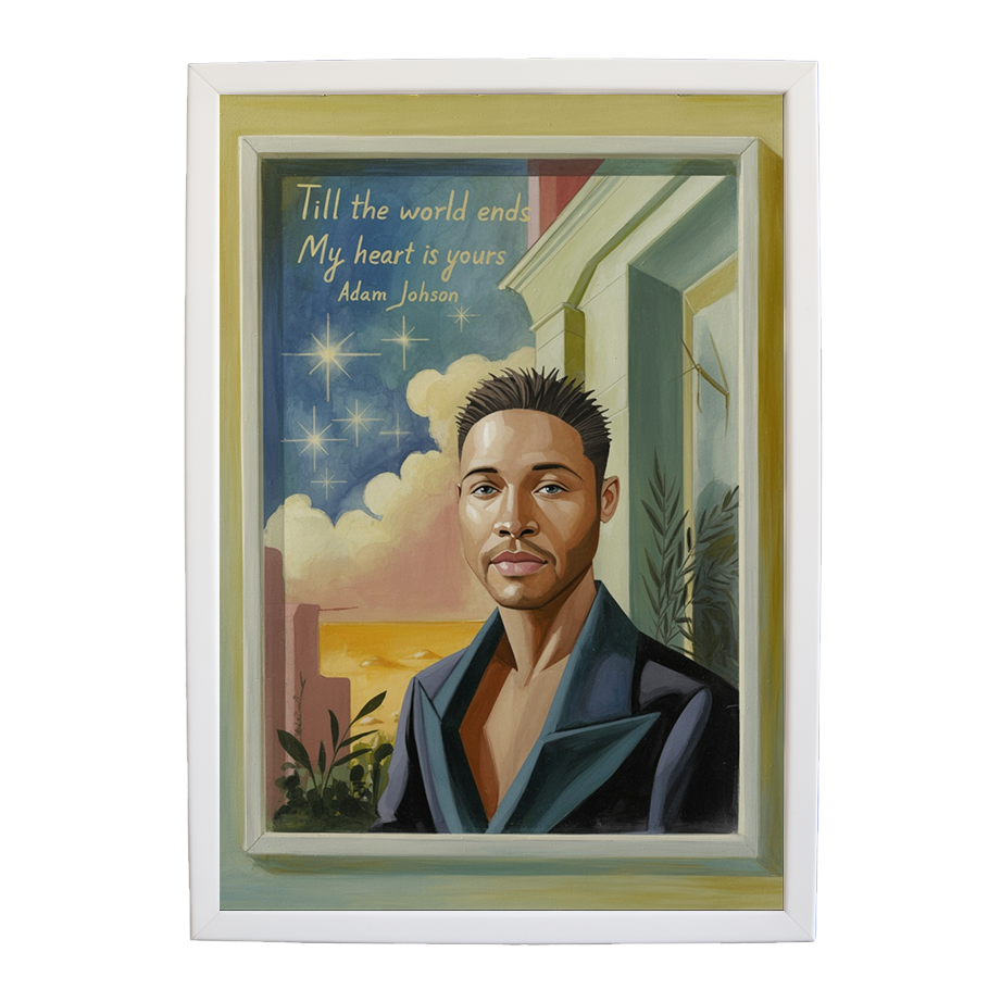 Adam Johnson 'Till The World Ends, My Heart Is Yours' art print #33 — music-inspired wall decor by Music Stag