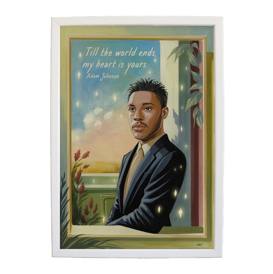 Adam Johnson 'Till The World Ends, My Heart Is Yours' art print #34 — music-inspired wall decor by Music Stag